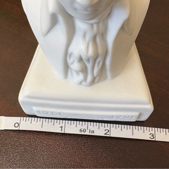 Porcelain Wolfgang Amadeus Mozart Composer Bust Figurine Statue Willis Music 5" - Picture 7 of 9